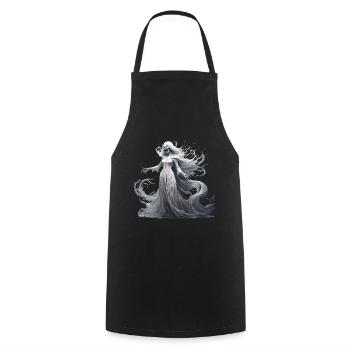 Gruseliges Halloween-partykostüm Banshee - Cooking Apron - black - Front - AI Model Male 185 dark (185cm)