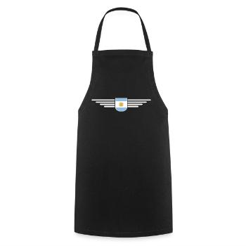 Argentina Outfit Clothing T-Shirt Design - Cooking Apron - black - Front - AI Model Male 185 dark (185cm)