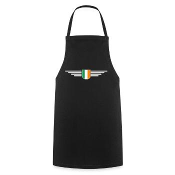 I Love Ireland Elegance Style Design T-Shirt - Tablier de cuisine - noir - Devant - AI Model Male 185 dark (185cm)