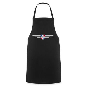 République dominicaine T-Shirt Design - Tablier de cuisine - noir - Devant - AI Model Male 185 dark (185cm)