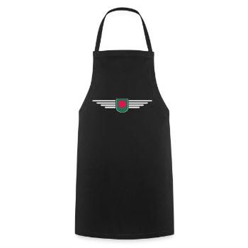 Bangladesh Design – Pride & Culture - Cooking Apron - black - Front - AI Model Male 185 dark (185cm)