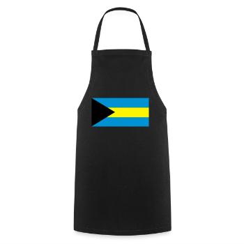 Drapeau des Bahamas - Tablier de cuisine - noir - Devant - AI Model Male 185 dark (185cm)
