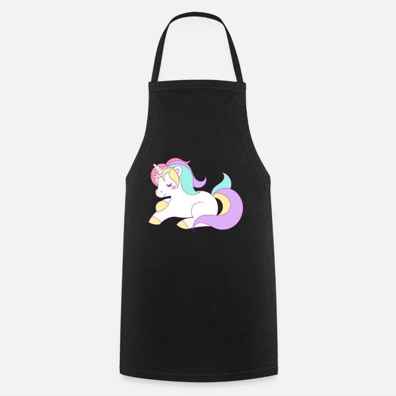 unicorn - Cooking Apron - black