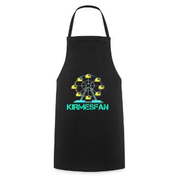 Kirmesfan fairground fun fair FAN Ferris wheel - Cooking Apron - black - Front - AI Model Male 185 dark (185cm)