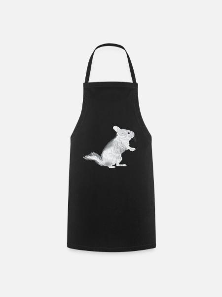 Chinchilla albino - Cooking Apron - black