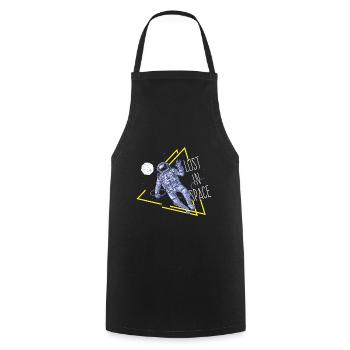 Spruch Sprüche Geschenk Lost in Space - Kochschürze - Schwarz - Vorne - AI Model Male 185 dark (185cm)