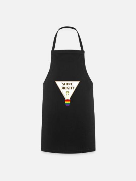 Shine Brighter - Cooking Apron - black