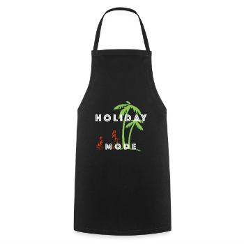 holiday - Cooking Apron - black - Front - AI Model Male 185 dark (185cm)