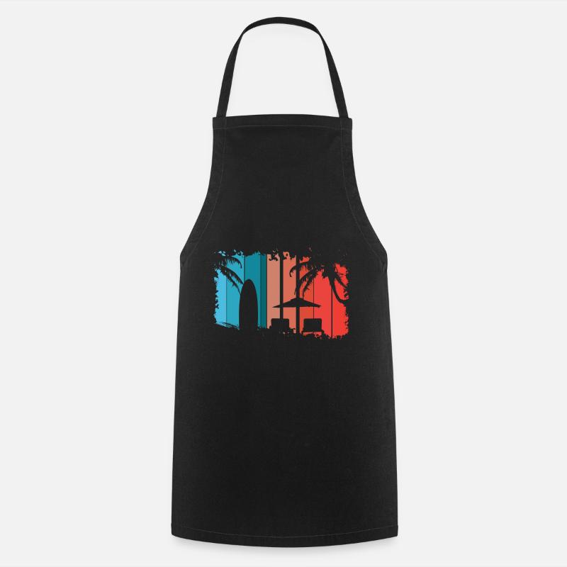 Beach - Cooking Apron - black
