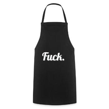 Fuck fuck - Tablier de cuisine - noir - Devant - AI Model Male 185 dark (185cm)