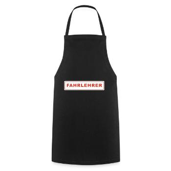 DRIVING INSTRUCTORS - Cooking Apron - black - Front - AI Model Male 185 dark (185cm)