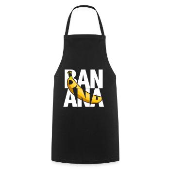 Banana - Cooking Apron - black - Front - AI Model Male 185 dark (185cm)