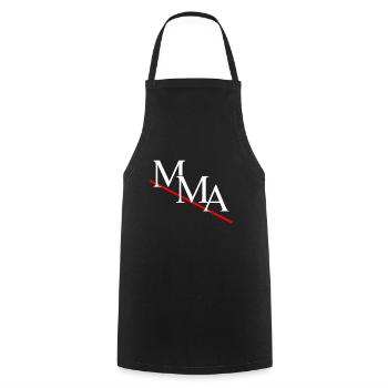 MMA - Kochschürze - Schwarz - Vorne - AI Model Male 185 dark (185cm)