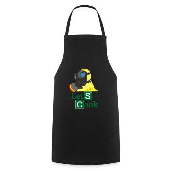 Bad Meth Gasmaske Breaking Drogen Lets Cook Kochen - Kochschürze - Schwarz - Vorne - AI Model Male 185 dark (185cm)