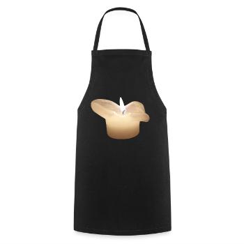 candle - Cooking Apron - black - Front - AI Model Male 185 dark (185cm)