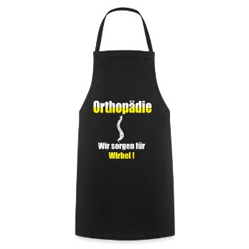 Orthopedics, We of vortex shirt gift - Cooking Apron - black - Front - AI Model Male 185 dark (185cm)