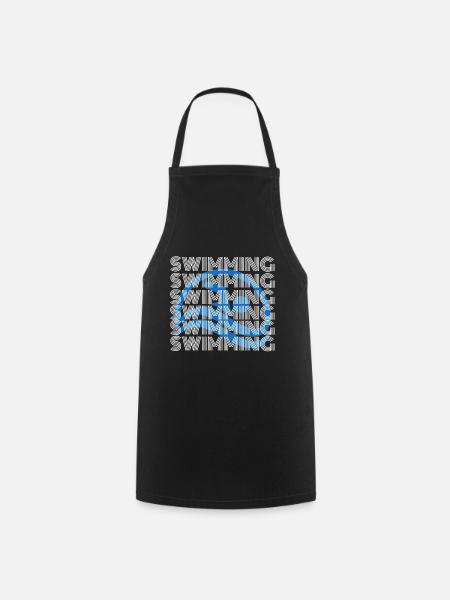 natation - Tablier de cuisine - noir