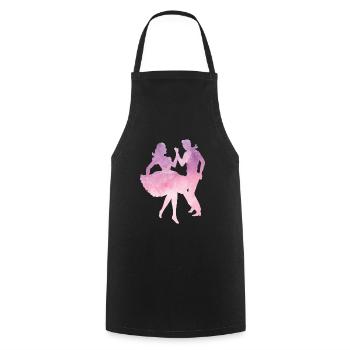 Salsa danse Valse Jazz Rock Cadeau Cooles - Tablier de cuisine - noir - Devant - AI Model Male 185 dark (185cm)