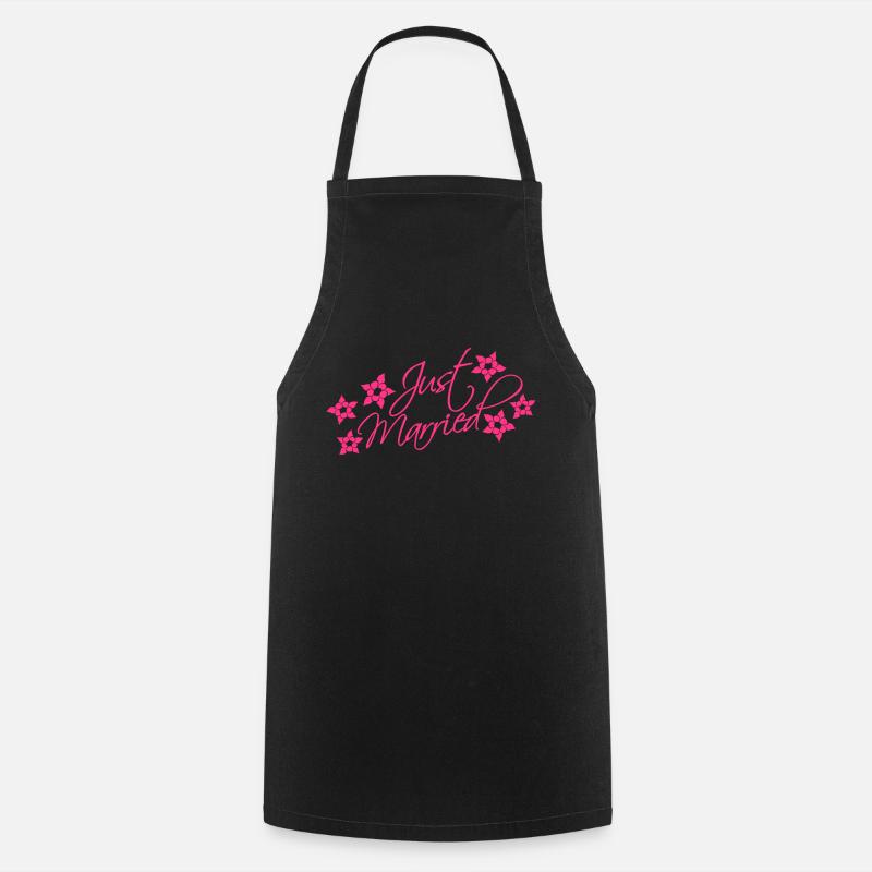Just Married - Tablier de cuisine - noir
