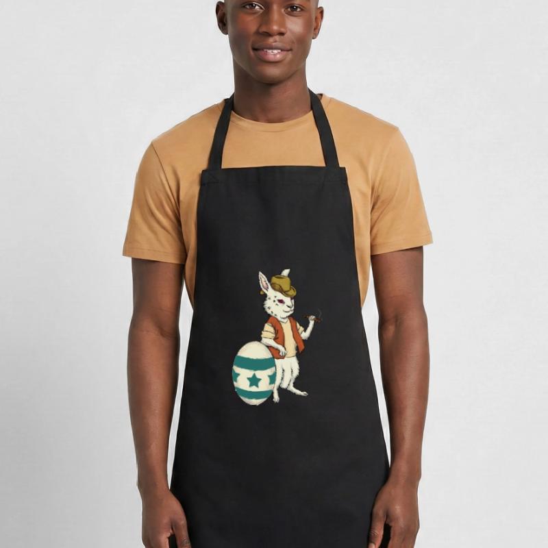 Smoking bunny, easter gift easter bunny easter egg Cooking Apron