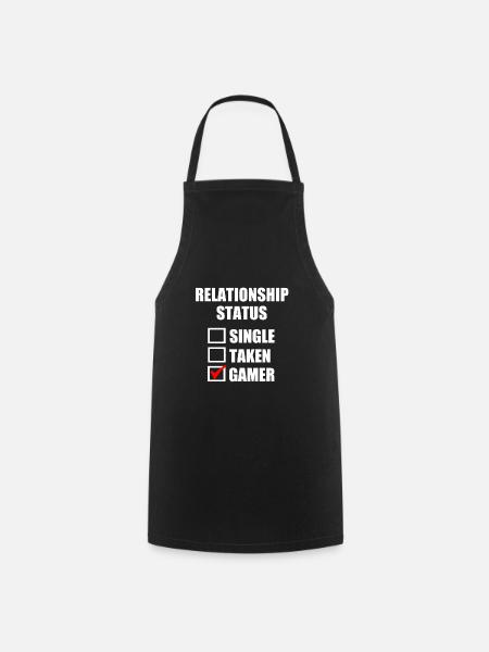 En couple avec ma console - Tablier de cuisine - noir