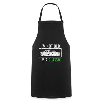 automobile - Cooking Apron - black - Front - AI Model Male 185 dark (185cm)
