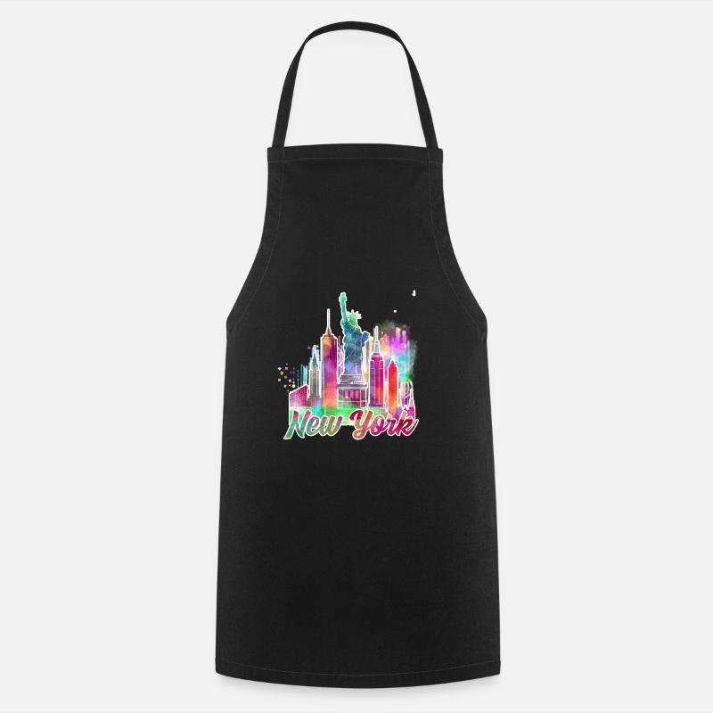 new york j - Tablier de cuisine - noir