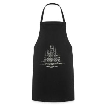 Sak Yant Thai Tattoo Nine Tips Cool Gift - Cooking Apron - black - Front - AI Model Male 185 dark (185cm)