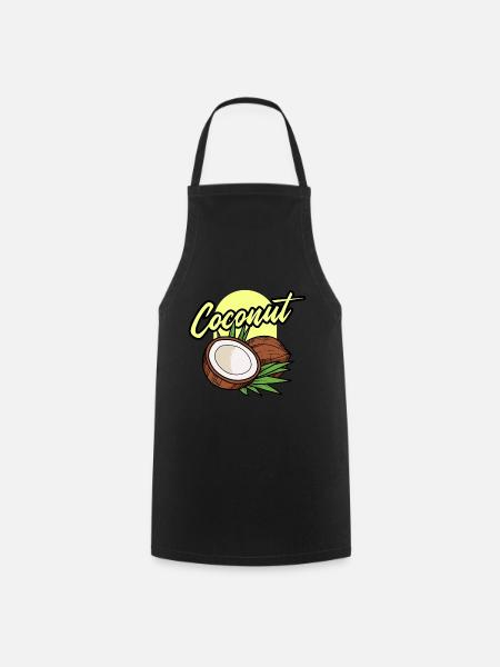 Kokosnuss Sommer Cooles Geschenk - Kochschürze - Schwarz