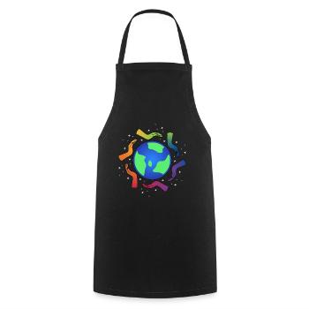 Tolerance Hands Cohesion Cool Gift - Cooking Apron - black - Front - AI Model Male 185 dark (185cm)