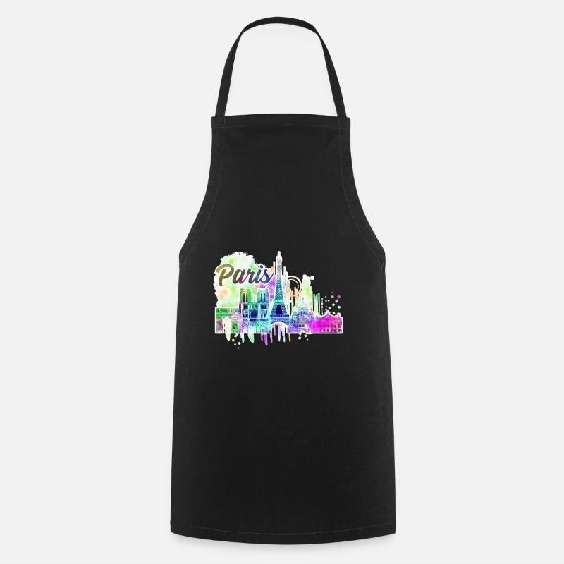 Paris 2 a - Tablier de cuisine - noir