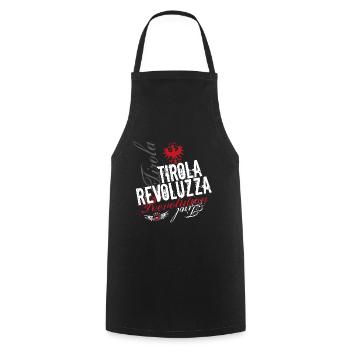 Tirola Revoluzza - Kochschürze - Schwarz - Vorne - AI Model Male 185 dark (185cm)