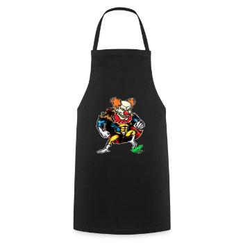Böser Horror Clown mit Frosch T-Shirt Hero - Kochschürze - Schwarz - Vorne - AI Model Male 185 dark (185cm)