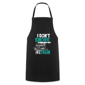 Ronfler comme un train rêve - Tablier de cuisine - noir - Devant - AI Model Male 185 dark (185cm)