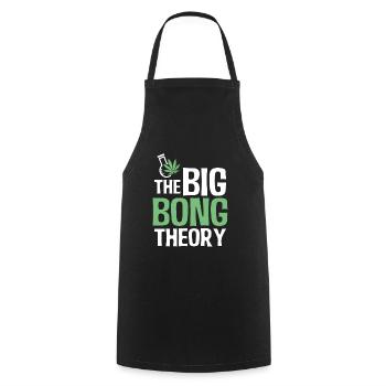 Big Bong Theory Weed High Weed Marijuana - Cooking Apron - black - Front - AI Model Male 185 dark (185cm)