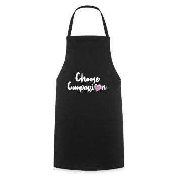 Mitgefühl Ethik Motivation Cooles Geschenk - Kochschürze - Schwarz - Vorne - AI Model Male 185 dark (185cm)