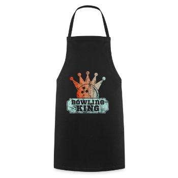 Bowling King Cones Bowling Bowler - Cooking Apron - black - Front - AI Model Male 185 dark (185cm)
