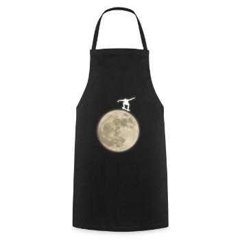 skateboard summer sun boy girl skater fun - Cooking Apron - black - Front - AI Model Male 185 dark (185cm)