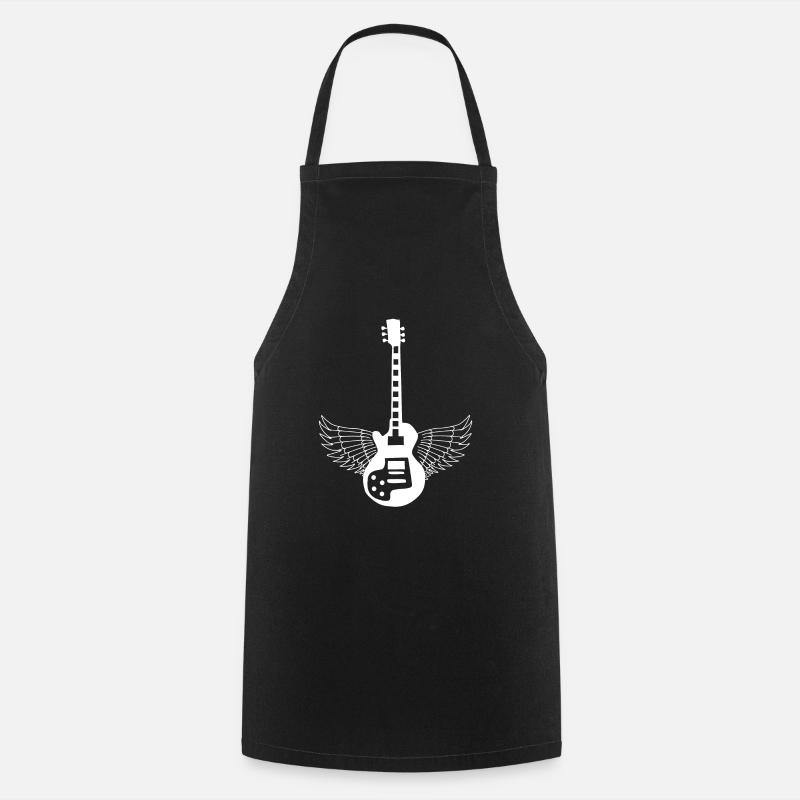 Gitarre - Kochschürze - Schwarz
