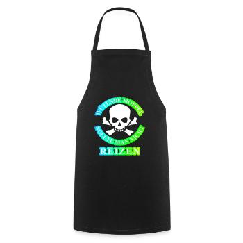 Wütende Moppel Geschenk Idee Spruch cool lustig - Kochschürze - Schwarz - Vorne - AI Model Male 185 dark (185cm)