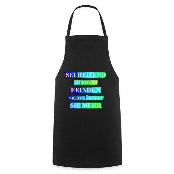 Sei reizend cool lustig Geschenk Idee witzig - Kochschürze - Schwarz - Vorne - AI Model Male 185 dark (185cm)