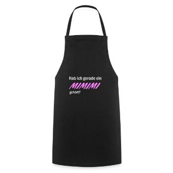 Ich hör nur Mimimi Lustige Sprüche Pink - Kochschürze - Schwarz - Vorne - AI Model Male 185 dark (185cm)