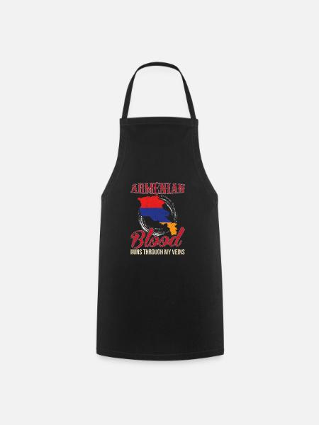 Arménie - Tablier de cuisine - noir