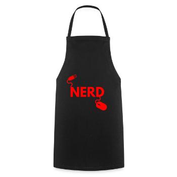 Informatique Nerd - Tablier de cuisine - noir - Devant - AI Model Male 185 dark (185cm)
