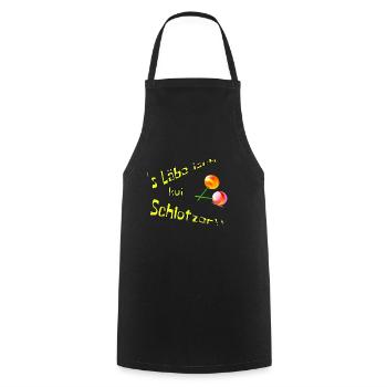 's Läbe isch koi Schlotzer - Kochschürze - Schwarz - Vorne - AI Model Male 185 dark (185cm)