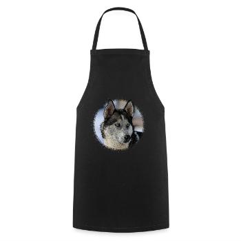 chien de traîneau - Tablier de cuisine - noir - Devant - AI Model Male 185 dark (185cm)
