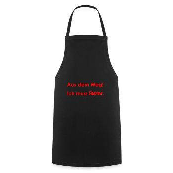 Tanzen - Kochschürze - Schwarz - Vorne - AI Model Male 185 dark (185cm)