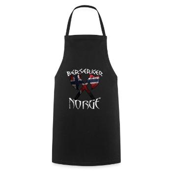 Berserker Norge Norvège - Tablier de cuisine - noir - Devant - AI Model Male 185 dark (185cm)