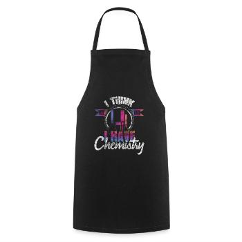 Chemistry chemist gift - Cooking Apron - black - Front - AI Model Male 185 dark (185cm)