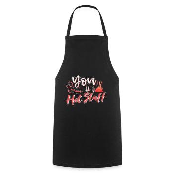 Spruch Chili Geschenk - Kochschürze - Schwarz - Vorne - AI Model Male 185 dark (185cm)